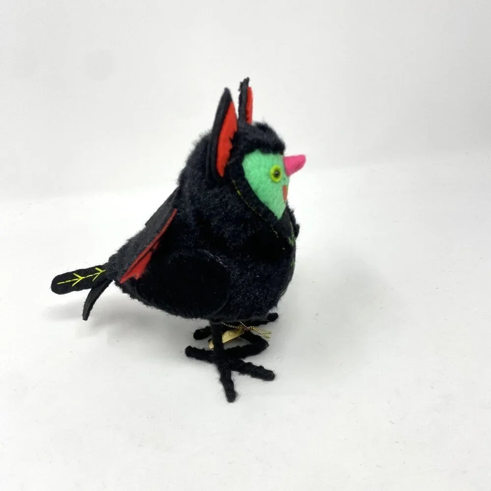 Featherly Friends™ 'Batrick' Felt Bird Halloween Decorative Figurine Hyde & EEK!